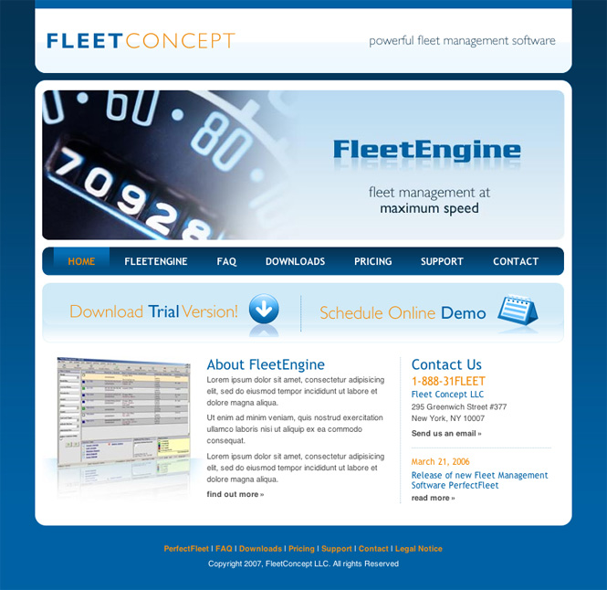 FleetEngine Website