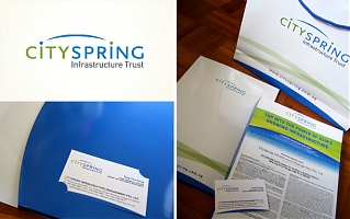 CitySpring identity and collaterals